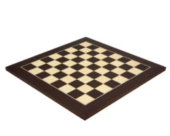 17.75 Inch Wenge And Maple Deluxe Chess Board