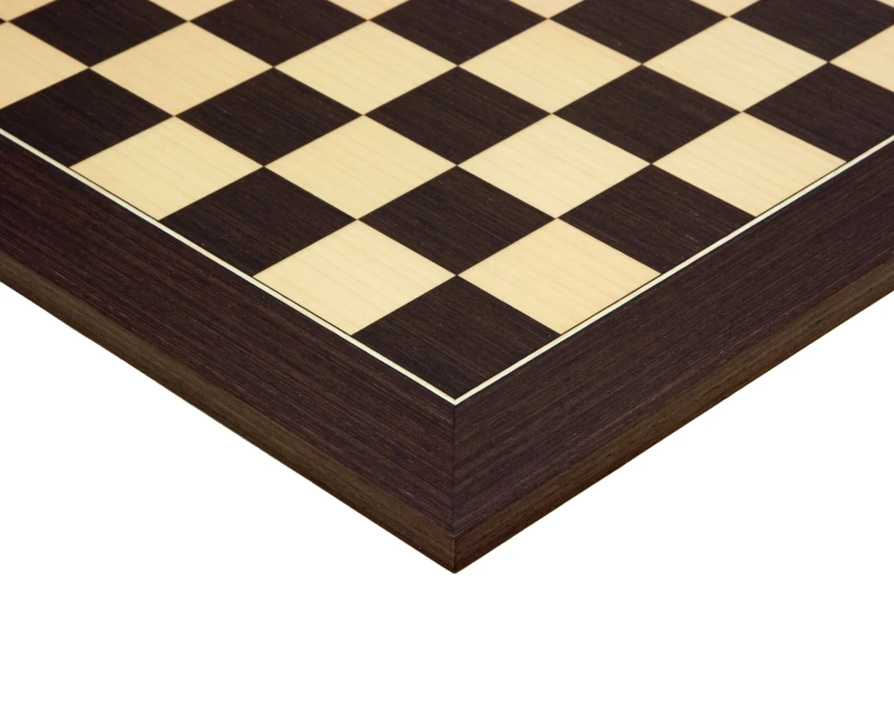 17.75 Inch Wenge And Maple Deluxe Chess Board 3 17.75 Inch Wenge And Maple Deluxe Chess Board - Image 3