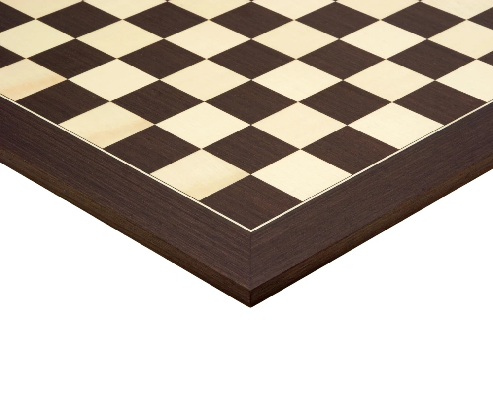 19.7 Inch Wenge And Maple Deluxe Chess Board 3 19.7 Inch Wenge And Maple Deluxe Chess Board - Image 3