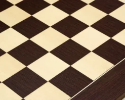 23.6 Inch Wenge And Maple Deluxe Chess Board -Board Games - Chess And Cards Shop RCB052 03
