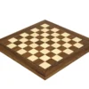 13.75 Inch Walnut And Maple Deluxe Chess Board