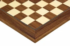 13.75 Inch Walnut And Maple Deluxe Chess Board 6 13.75 Inch Walnut And Maple Deluxe Chess Board -Board Games - Chess And Cards Shop RCB053 02