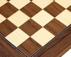 13.75 Inch Walnut And Maple Deluxe Chess Board 7 13.75 Inch Walnut And Maple Deluxe Chess Board -Board Games - Chess And Cards Shop RCB053 03