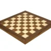 15.75 Inch Walnut And Maple Deluxe Chess Board