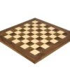 17.75 Inch Walnut And Maple Deluxe Chess Board