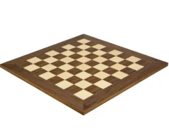 19.7 Inch Walnut And Maple Deluxe Chess Board
