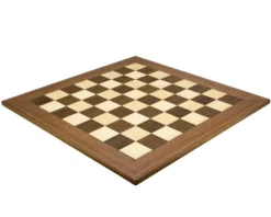 23.6 Inch Walnut And Maple Deluxe Chess Board