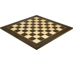 21.7 Inch Tiger Ebony And Maple Deluxe Chess Board