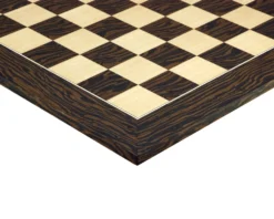 21.7 Inch Tiger Ebony And Maple Deluxe Chess Board 6 21.7 Inch Tiger Ebony And Maple Deluxe Chess Board -Board Games - Chess And Cards Shop RCB065 02