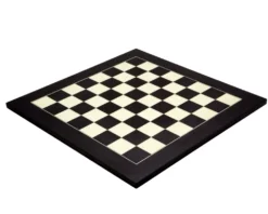 17.75 Inch Black And Maple Deluxe Chess Board