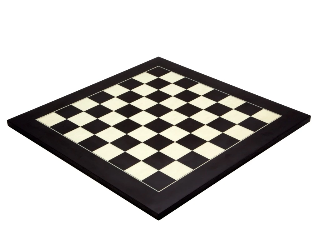 17.75 Inch Black And Maple Deluxe Chess Board 1 17.75 Inch Black And Maple Deluxe Chess Board