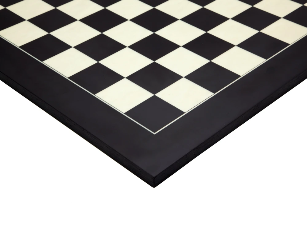 17.75 Inch Black And Maple Deluxe Chess Board 3 17.75 Inch Black And Maple Deluxe Chess Board - Image 3