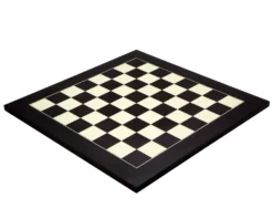 21.7 Inch Matt Black And Maple Deluxe Chess Board