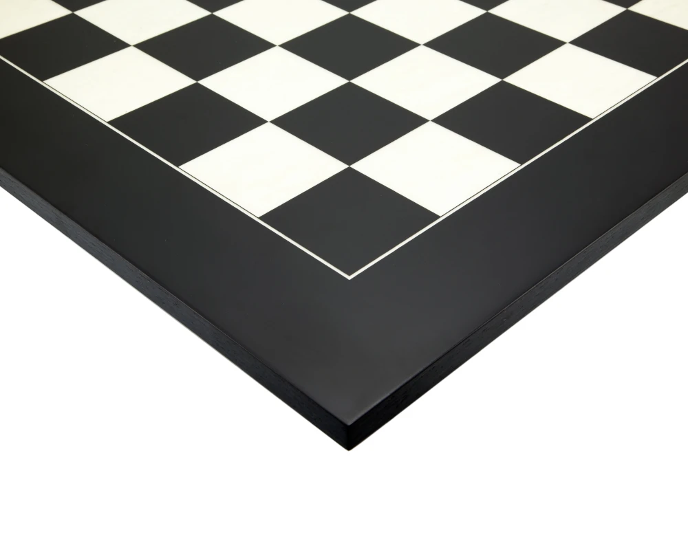 23.6 Inch Matt Black And Maple Deluxe Chess Board 3 23.6 Inch Matt Black And Maple Deluxe Chess Board - Image 3