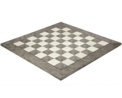 21.7 Inch Gloss Lacquered Ash Burl Deluxe Chess Board