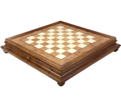 23.6 Inch Briarwood And Elm Chess Cabinet With Drawer