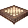 20.6 Inch Briarwood And Elm Chess Cabinet With Drawer