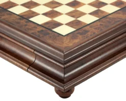 20.6 Inch Briarwood And Elm Chess Cabinet With Drawer 6 20.6 Inch Briarwood And Elm Chess Cabinet With Drawer -Board Games - Chess And Cards Shop RCB080 02