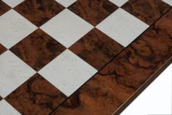 17 Inch Dark Walnut And Elmwood Luxury Chess Board -Board Games - Chess And Cards Shop RCB081D 02 scaled