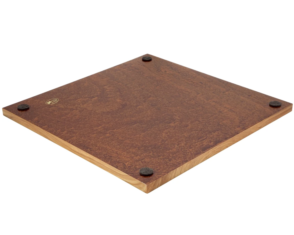 16.75 Inch Briarwood And Elmwood Luxury Chess Board 2 16.75 Inch Briarwood And Elmwood Luxury Chess Board - Image 2