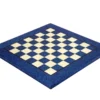16.5 Inch Blue Erable And Elm Wood Luxury Chess Board