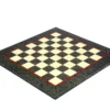 16.75 Inch Olive Green Erable And Elm Wood Luxury Chess Board