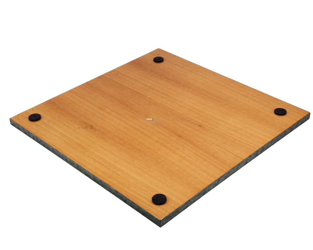 16.75 Inch Olive Green Erable And Elm Wood Luxury Chess Board 2 16.75 Inch Olive Green Erable And Elm Wood Luxury Chess Board - Image 2