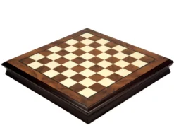 20 Inch Briarwood And Maple Chess Cabinet With Removable Lid