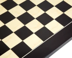 17.75 Inch Lacquered Black Anegre Deluxe Chess Board 7 17.75 Inch Lacquered Black Anegre Deluxe Chess Board -Board Games - Chess And Cards Shop RCB097 03