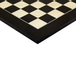 19.7 Inch Lacquered Black Anegre And Maple Deluxe Chess Board -Board Games - Chess And Cards Shop RCB098 02