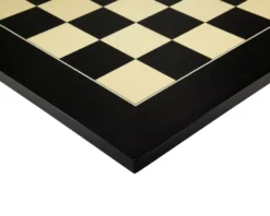 23.6 Inch Gloss Black Anegre And Maple Deluxe Chess Board 6 23.6 Inch Gloss Black Anegre And Maple Deluxe Chess Board -Board Games - Chess And Cards Shop RCB100 02