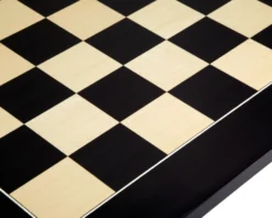 23.6 Inch Gloss Black Anegre And Maple Deluxe Chess Board 7 23.6 Inch Gloss Black Anegre And Maple Deluxe Chess Board -Board Games - Chess And Cards Shop RCB100 03