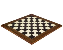 19.7 Inch Black Anegre And Palisander Deluxe Chess Board