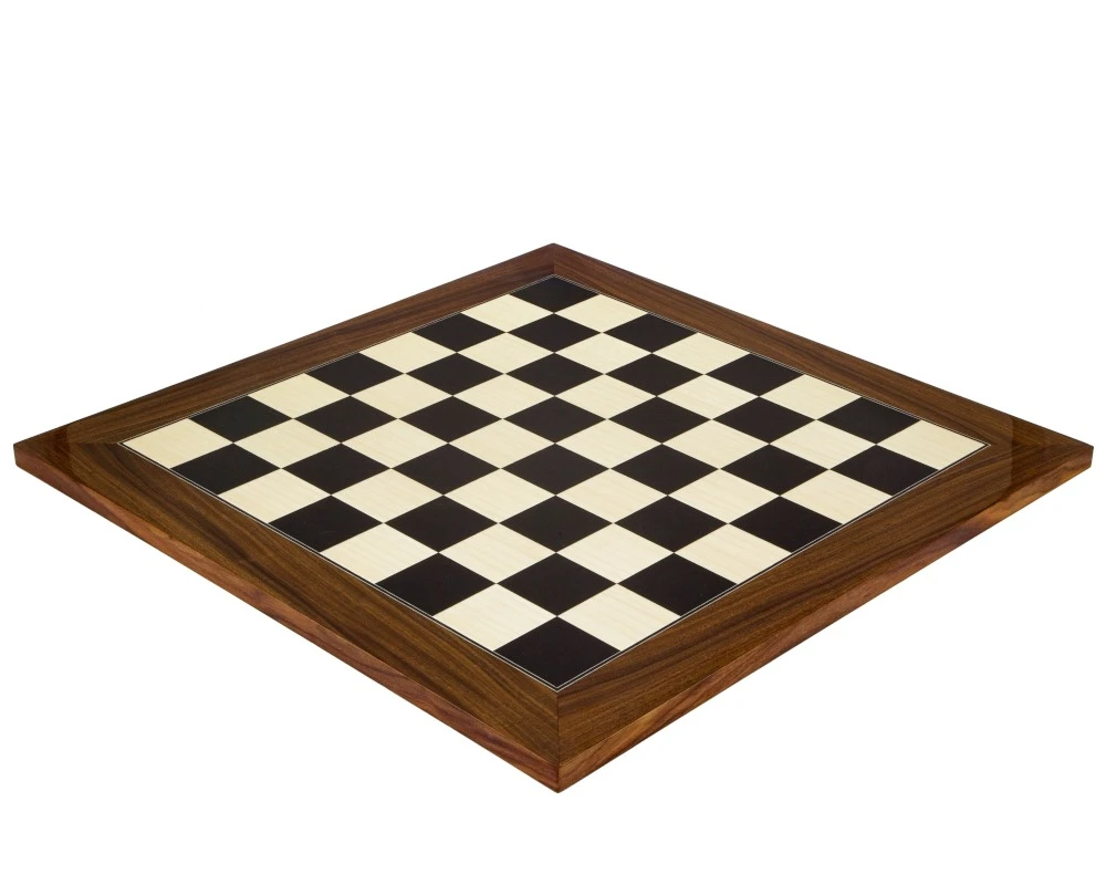 19.7 Inch Black Anegre And Palisander Deluxe Chess Board 1 19.7 Inch Black Anegre And Palisander Deluxe Chess Board
