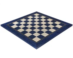 19.7 Inch Satin Blue Erable And Maple Deluxe Chess Board