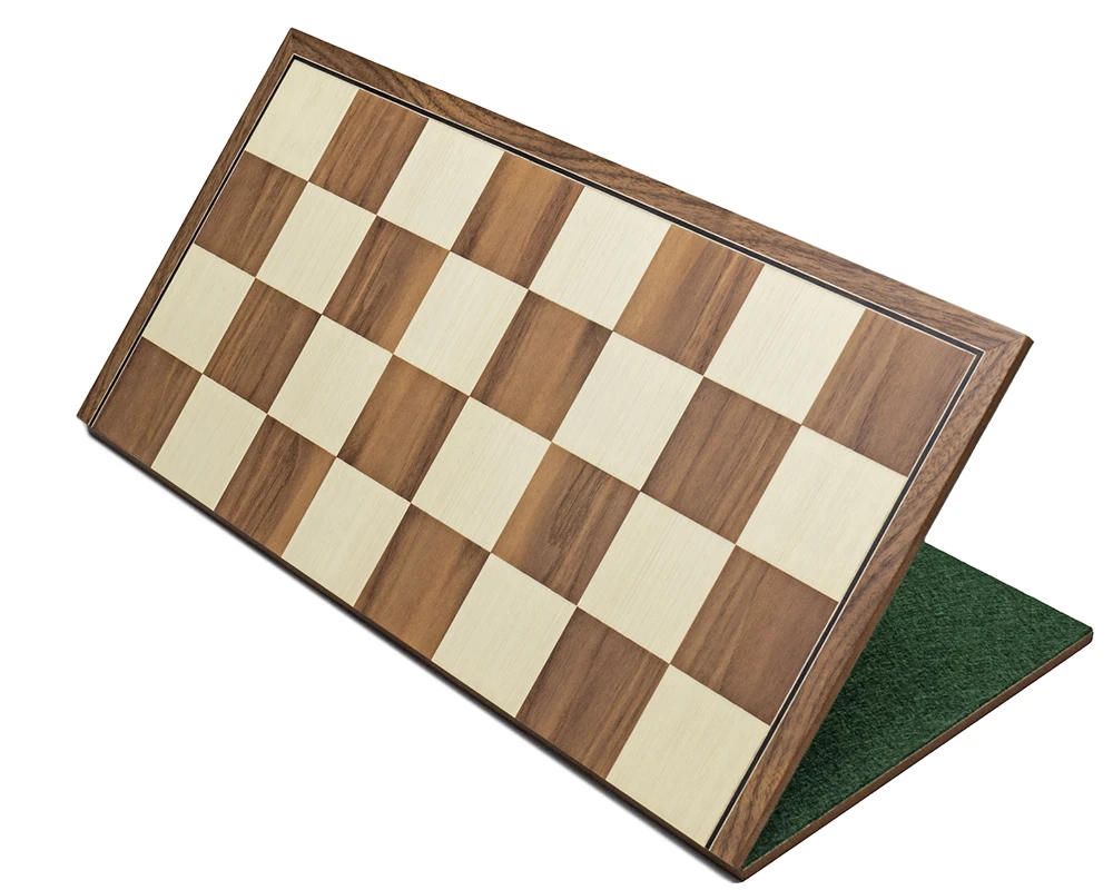 16.75 Inch Folding Walnut Chess Board 2 16.75 Inch Folding Walnut Chess Board - Image 2