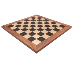 23 Inch Solid Acacia, Ebony And Maple Luxury Chess Board