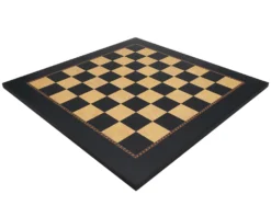 The Queen's Gambit Black Dyed Poplar And Ash Root Chess Board