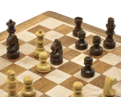 Deluxe Hardwood Folding Travel 7.5 Inch Chess Set - Magnetic 11 Deluxe Hardwood Folding Travel 7.5 Inch Chess Set - Magnetic -Board Games - Chess And Cards Shop RCC063 6