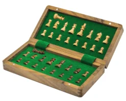 Deluxe Hardwood Folding Travel 10 Inch Magnetic Chess Set 8 Deluxe Hardwood Folding Travel 10 Inch Magnetic Chess Set -Board Games - Chess And Cards Shop RCC064 3