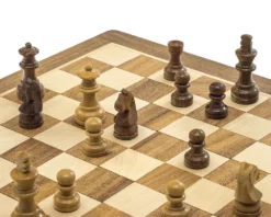 Deluxe Hardwood Folding Travel 10 Inch Magnetic Chess Set 11 Deluxe Hardwood Folding Travel 10 Inch Magnetic Chess Set -Board Games - Chess And Cards Shop RCC064 6