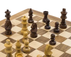 Deluxe Hardwood Folding Travel 12 Inch Chess Set - Magnetic 11 Deluxe Hardwood Folding Travel 12 Inch Chess Set - Magnetic -Board Games - Chess And Cards Shop RCC065 6