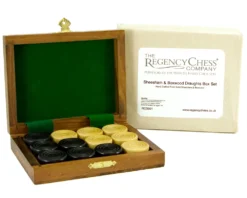 Sheesham And Boxwood Draughts Box -Board Games - Chess And Cards Shop RCD001 07