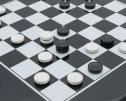 Italian Lacquered Wooden Checkers Set -Board Games - Chess And Cards Shop RCD005NEW 04