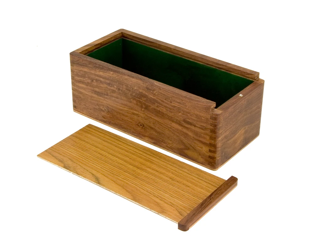 11 Inch Sheesham Chess Piece Cabinet With Sliding Lid 2 11 Inch Sheesham Chess Piece Cabinet With Sliding Lid - Image 2