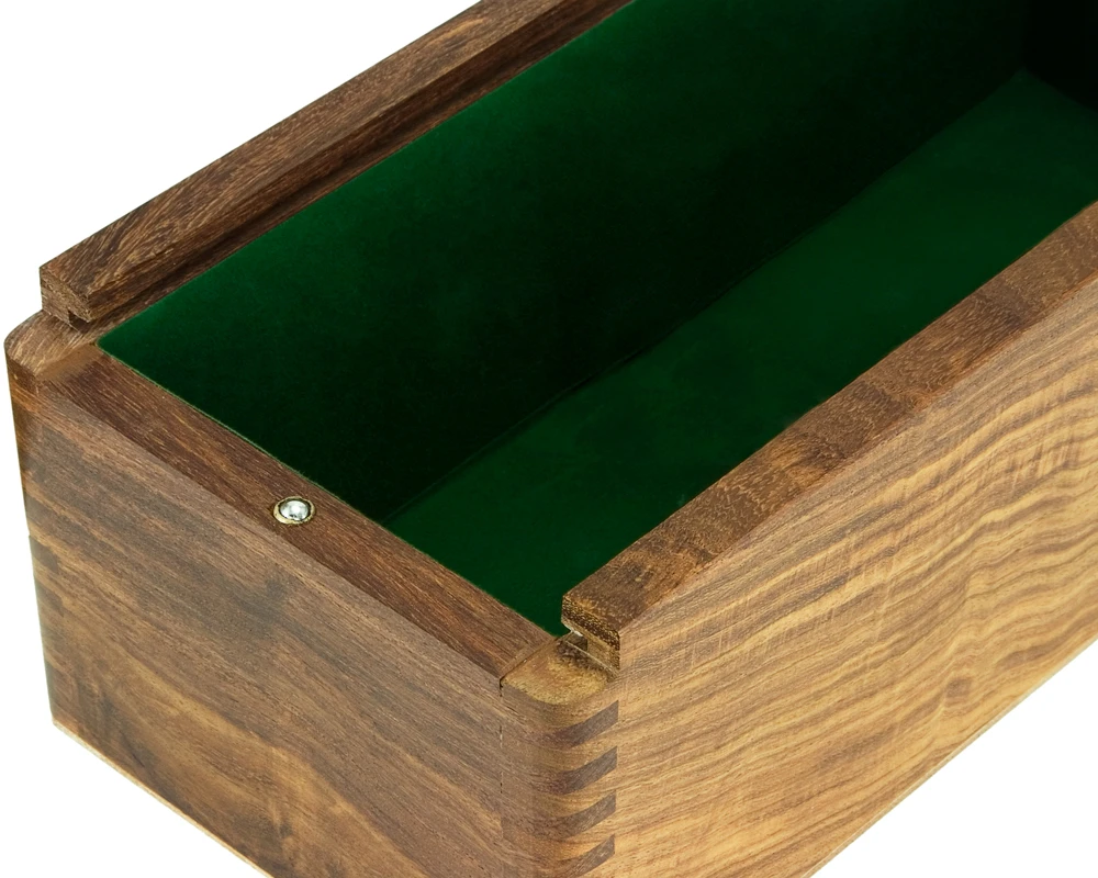 11 Inch Sheesham Chess Piece Cabinet With Sliding Lid 3 11 Inch Sheesham Chess Piece Cabinet With Sliding Lid - Image 3