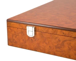 Root Wood Burl Luxury Compartment Chess Piece Case 17 Inches 12 Root Wood Burl Luxury Compartment Chess Piece Case 17 Inches -Board Games - Chess And Cards Shop RCK011 05