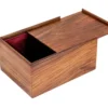 Wooden Chess Piece Case With Sliding Lid Large