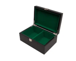 Black Leatherette Chess Piece Case