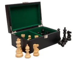 Black Leatherette Chess Piece Case -Board Games - Chess And Cards Shop RCK020 05